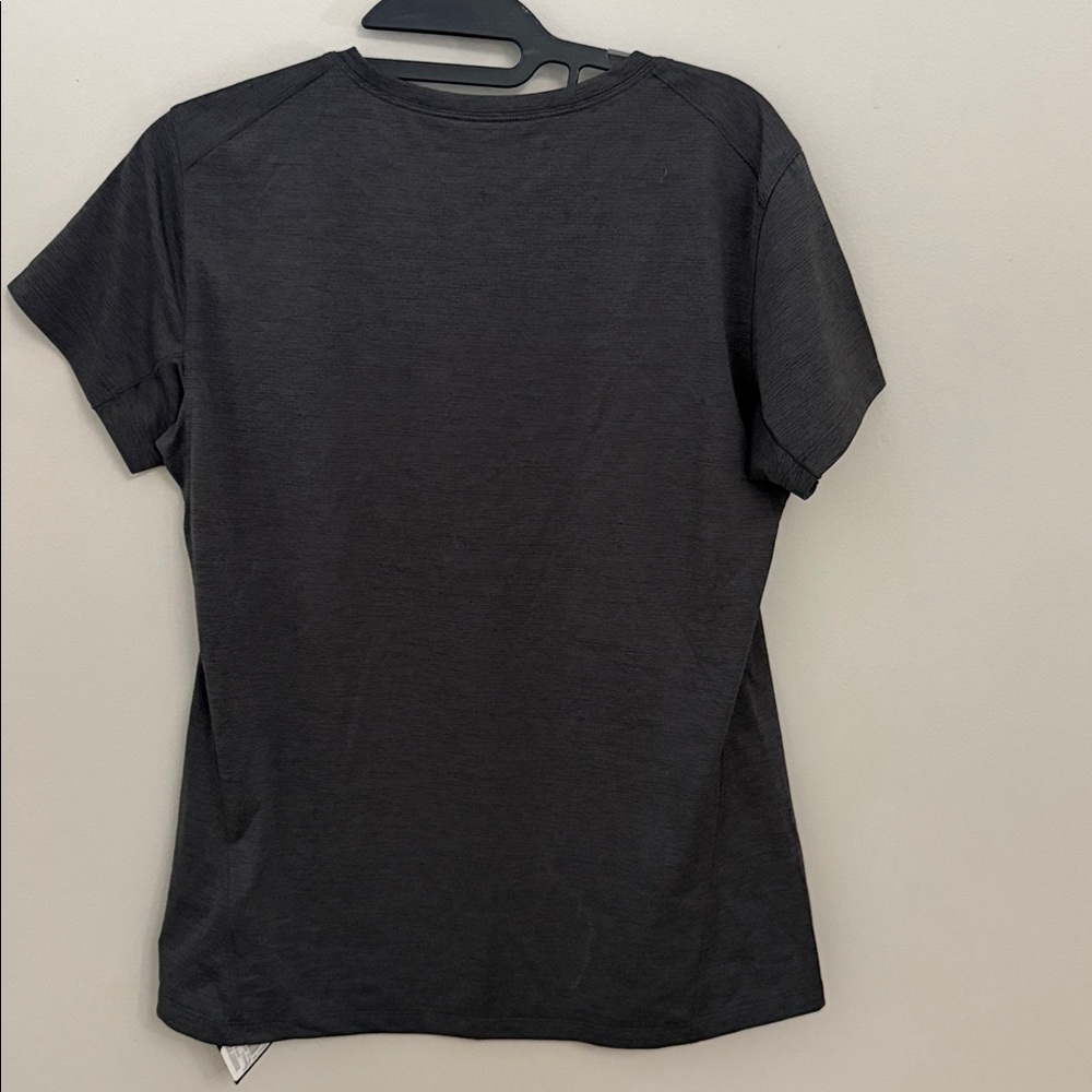 NWT ARC’TERYX TAEMA CREW NECK SHIRT SS WOMEN'S - BLACK HEATHER SIZE SMALL - Picture 7 of 7